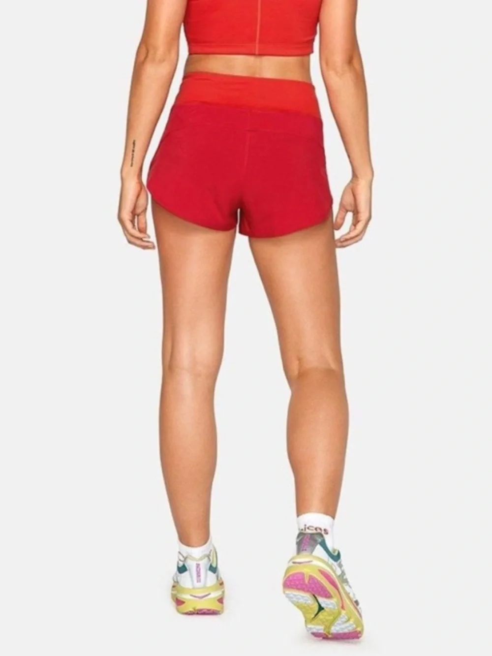 Outdoor voices OV red Hudson shorts small active running EUC - Picture 7 of 9